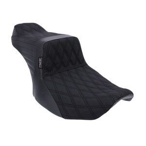 Le Pera, Tailwhip Double Diamond 2-Up Seat. Gripp. Black