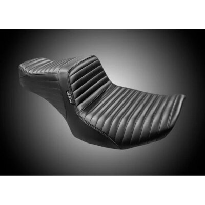 Le Pera, Tailwhip Pleated 2-Up Seat. Black
