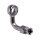 Goodridge, 7/16" (11mm) banjo fitting 90 degree bend. SS