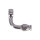 Goodridge, 7/16" (11mm) banjo fitting 90 degree bend. SS