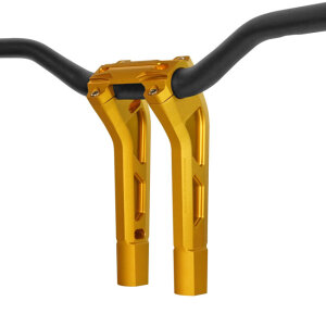 PM, 1-1/4" Phatbar & 12" riser kit. Gold Ops