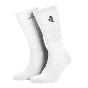 Santa Cruz Screaming Mini Hand socks white Size 42-45 EU