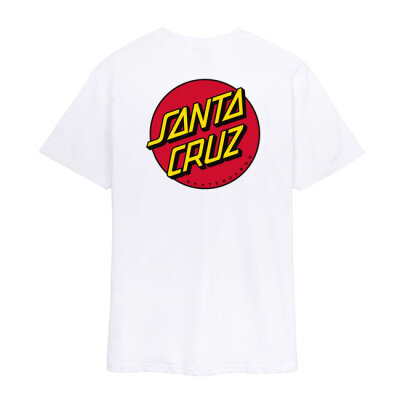 Santa Cruz Dot Chest t-shirt white Size XL