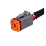 NAMZ,  Y-adapter connector. 6-pin. Gray