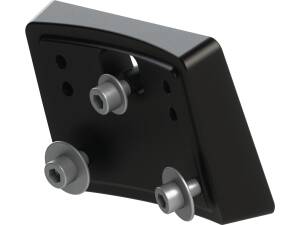 Mid-Mount License Plate Base Plate Adapter Black