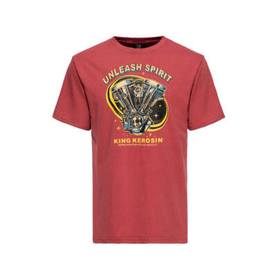 King Kerosin Unleash Spirit t-shirt Burgundy Size M