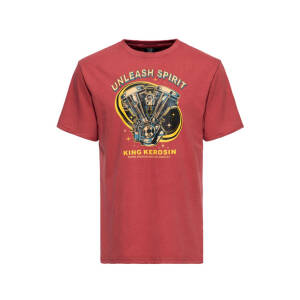 King Kerosin Unleash Spirit t-shirt Burgundy Size 2XL