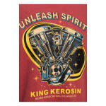 King Kerosin Unleash Spirit t-shirt Burgundy Size 2XL