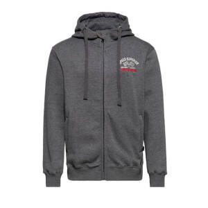 King Kerosin Speed King zip hoodie steel grey Size M