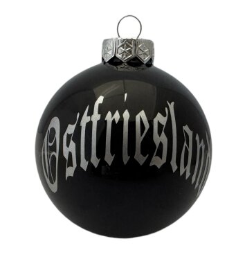 OFC-Weihnachtsbaumkugel Ostfreesland-Ostfriesland, 8cm