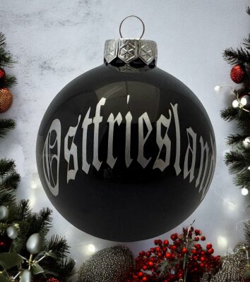 OFC-Weihnachtsbaumkugel Ostfreesland-Ostfriesland, 8cm