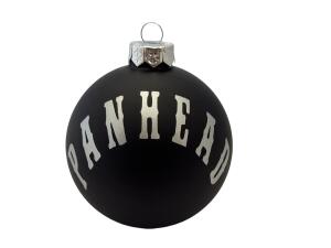 OFC-Weihnachtsbaumkugel Panhead, schwarz, 8cm