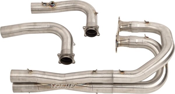 Exhaust Dual Brushed Rzr Xp100