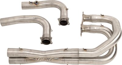 Exhaust Dual Brushed Rzr Xp100