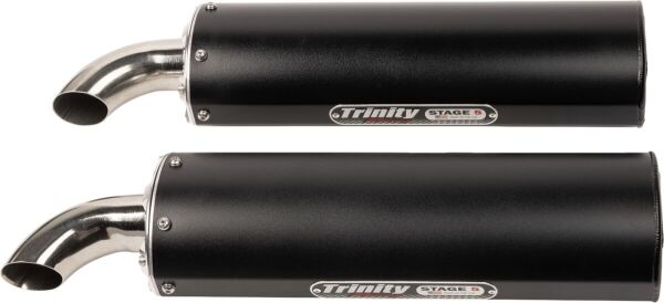 Exhaust Dual Black Rzr Xp1000