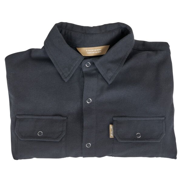 Shirt Flannel Hi Test Black Xs