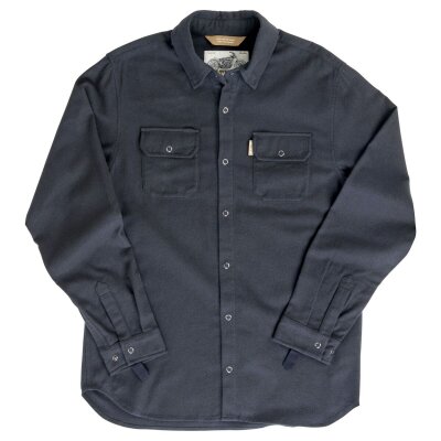Shirt Flannel Hi Test Black Md