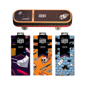 American Socks Skateboard Gift Box signature socks EU size 36-41; US size 6-8;5; 20 cm