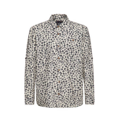 King Kerosin AOP shirt off white Size 2XL