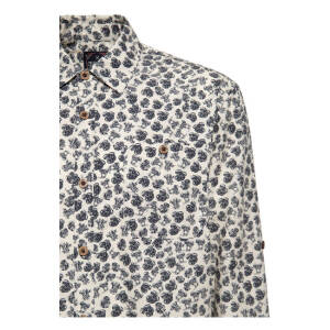 King Kerosin AOP shirt off white Size 2XL