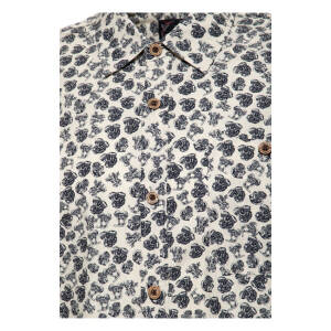 King Kerosin AOP shirt off white Size 2XL