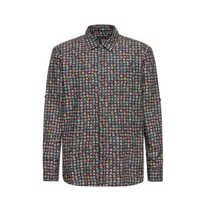 King Kerosin AOP shirt off black Size L