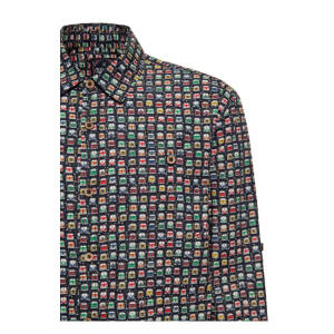 King Kerosin AOP shirt off black Size 2XL