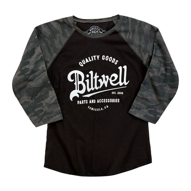 Biltwell Script baseball female shirt Size 2XL