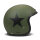 DMD Retro helmet Star Green Size XS
