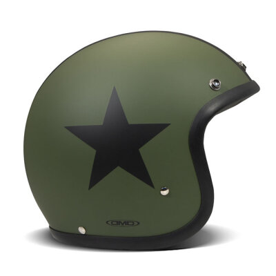 ** DMD Retro helmet Star Green Size 2XL