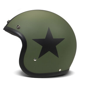 ** DMD Retro helmet Star Green Size 2XL