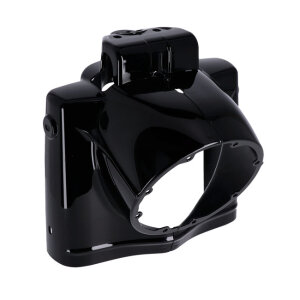 MCS, Road King headlamp nacelle cover. Black