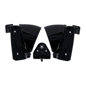 MCS, Road King headlamp nacelle cover. Black