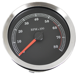 4" Tachometer Black (DE)