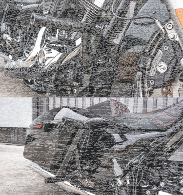 Burly Brawler Kit Rear ST18-Up Black (DE)
