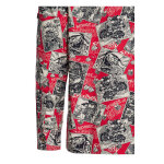 King Kerosin AOP shirt off dark red Size M