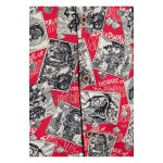 King Kerosin AOP shirt off dark red Size M