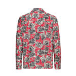 King Kerosin AOP shirt off dark red Size L