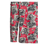 King Kerosin AOP shirt off dark red Size XL