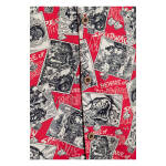 King Kerosin AOP shirt off dark red Size XL