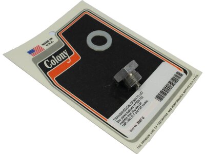 Transmission Drain Plug Magnetic, includes Gasket Zinc Plated