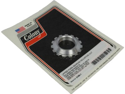 Upper Fork Bearing Adjustment Nut Zinc Plated
