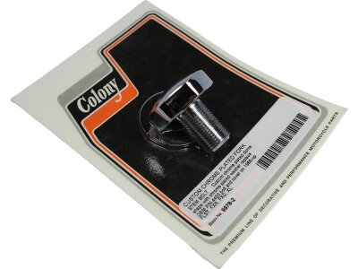 Steering Stem Bolt Custom Dome Shaped Chrome