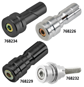 JM Bar-End Adapter 7/8" Fat Bars Black