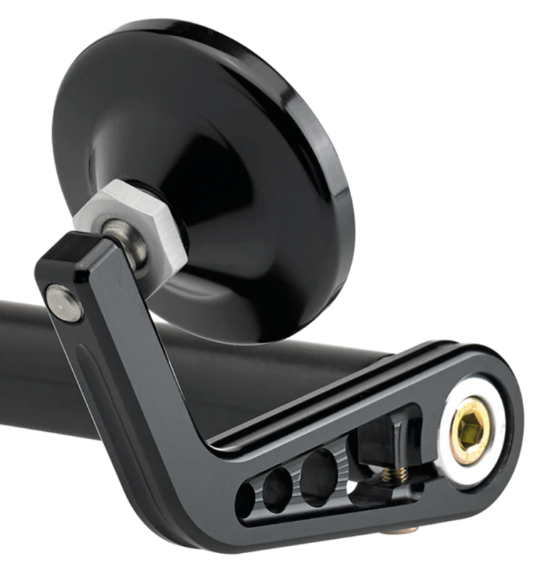 JM Bar-End Mirror 2-1/4" Stem A Black (DE)