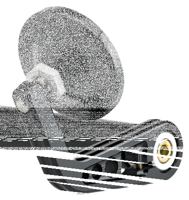 JM Bar-End Mirror 2-1/4" Stem A Black (DE)