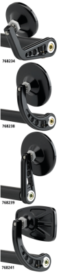 JM Bar-End Mirror 2-1/4" Stem A Black (DE)