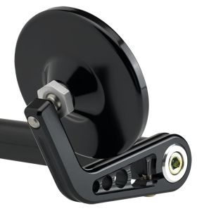 JM Bar-End Mirror 3-1/4" Stem A Black (DE)