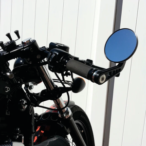 JM Bar-End Mirror 3-1/4" Stem A Black (DE)