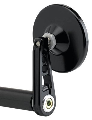 JM Bar-End Mirror 3-1/4" Stem D Black (DE)